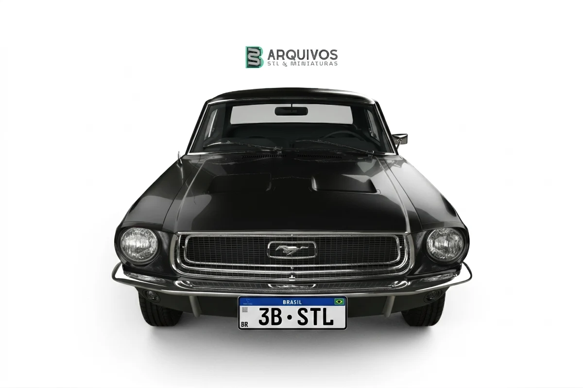 Modelo 3D STL - Ford Mustang 1968 Hardtop — foto 3